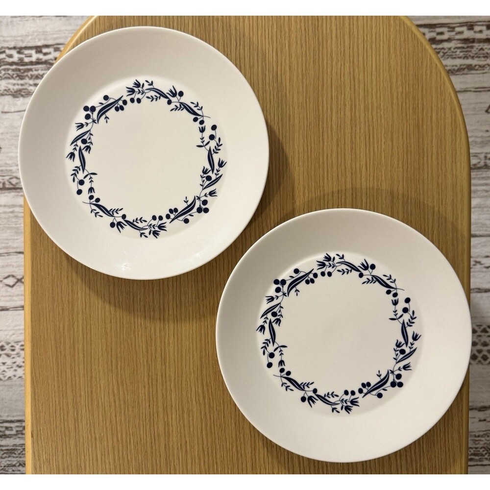 Set of 2 Royal Doulton London 1815 FABLE Blue Garlend 10.5/8" Dinner Plates